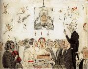 James Ensor At the Conservatory France oil painting artist